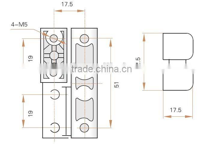 hot selling Xindali Zinc Alloy Hinges SHG203-2