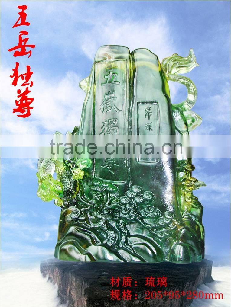 Factory Wholesale Colored Glaze Crystal buddha statues