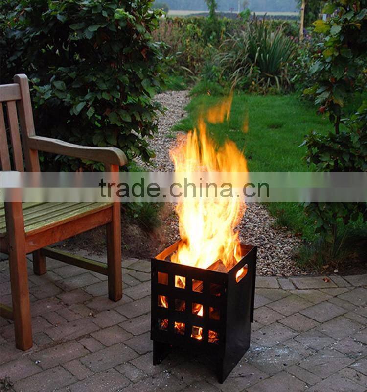 Esschert Design Square shaped outdoor garden Fire Basket