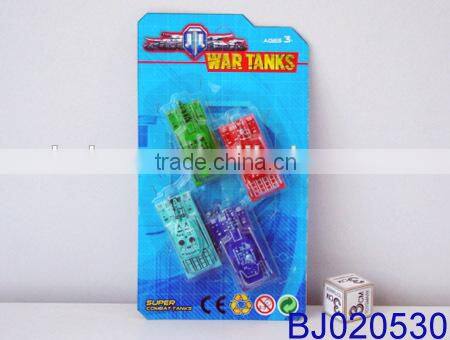 Cheap small plastic toy free wheel glider pop up army tank toy