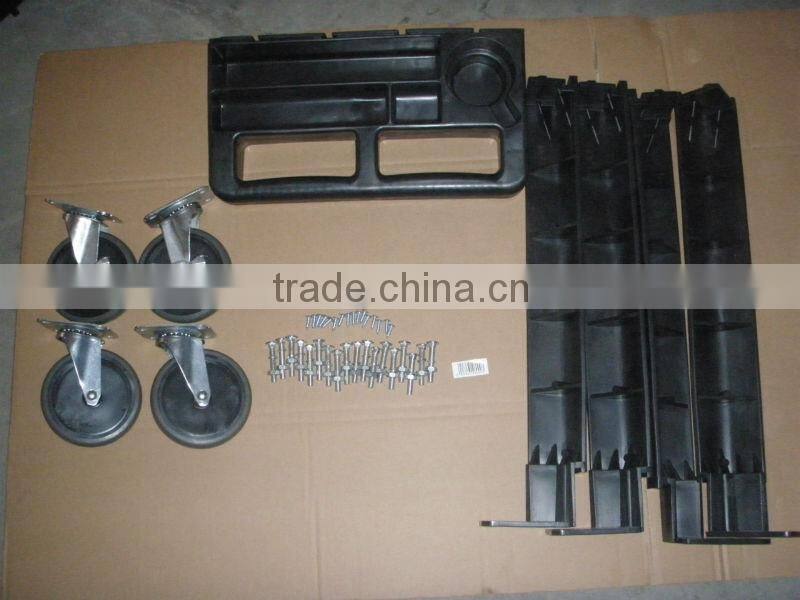 Service cart/service trolley with 4 wheels