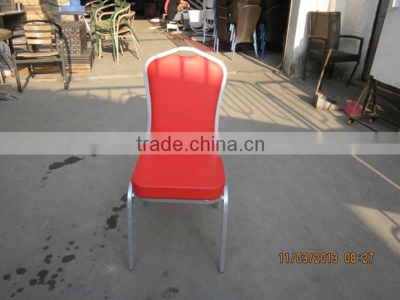 Wholesale reception used stack aluminum hotel banquet chair YC606