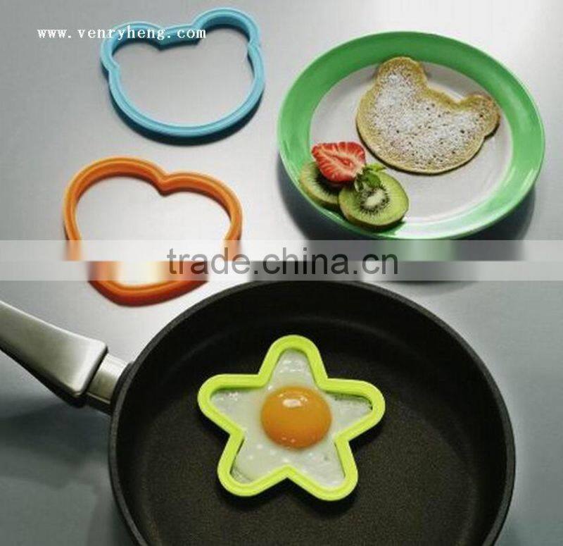 Fry egg tool five star shape silicone egg ring