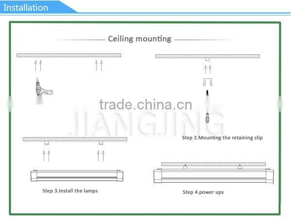 high quality smd2835 45w 3ft fireproof led tri-proof light fixture