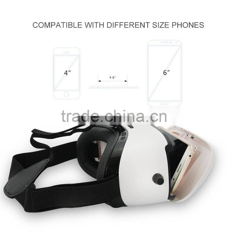 Virtual Display 3D Video Glasses VR BOX Headset Movie Game For 4~6 inch Smartphones