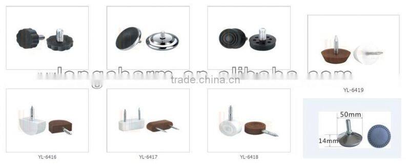 M6/M8 plastic adjustable screw feet for funiture