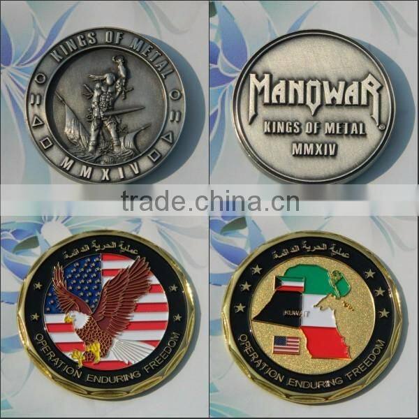 Free sample custom embossed gold replica coins