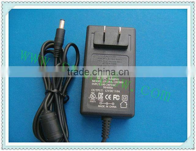 adapter ac 12v 24W 12v 2a USA adaptors passed UL GS CE KC