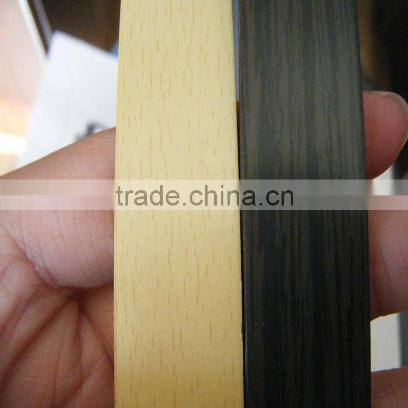 China wood grain pvc edge banding