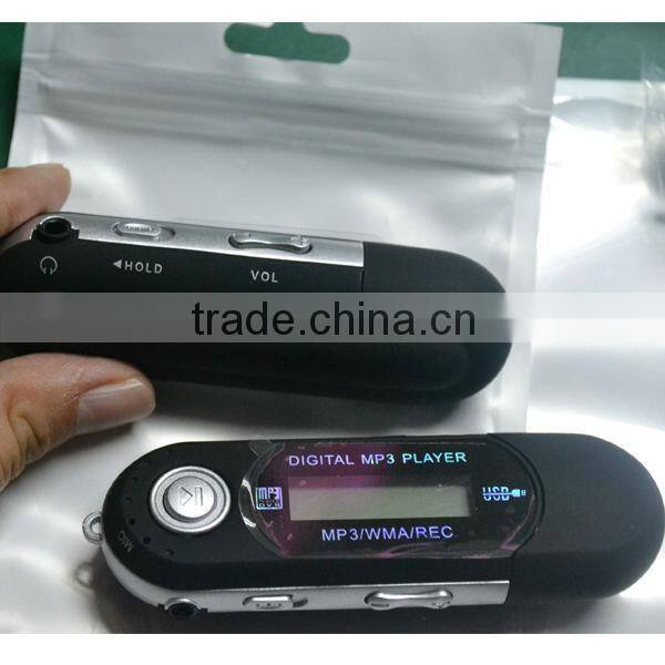 high quality good price memory build USB mp3 player with battery build in