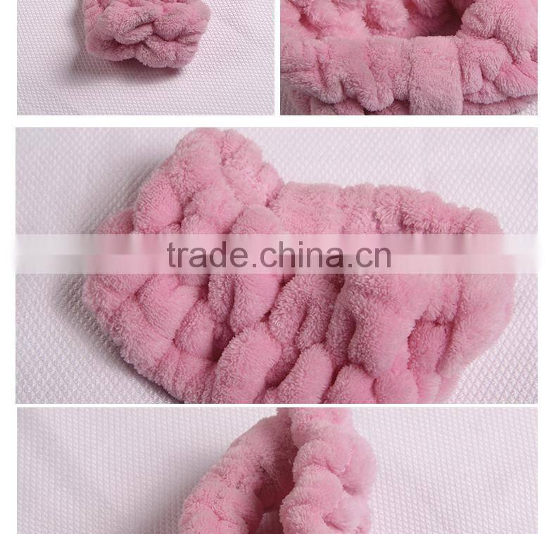 pink cute girl knit headbands wholesale