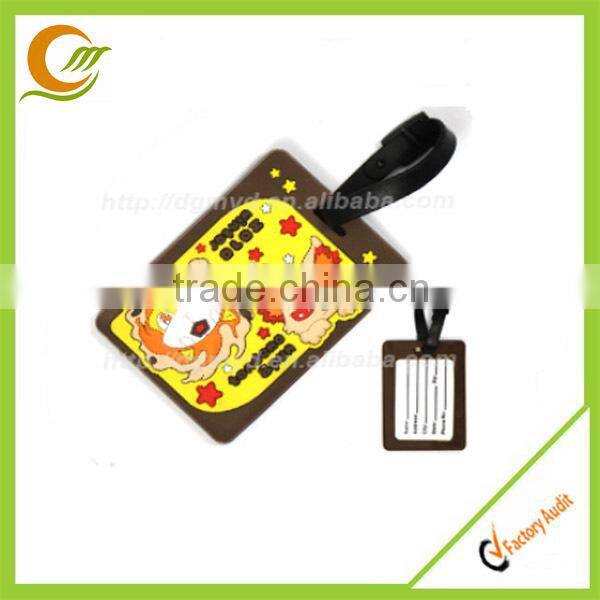 Travel luggage tag PVC new design 3D luggage tag