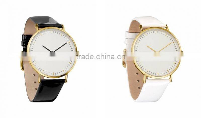 Fashion style japan miyota 2035 movement stainless steel back water resistant watch