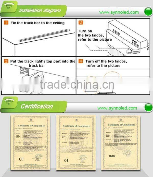white bright 20w COB led track light 220/110v
