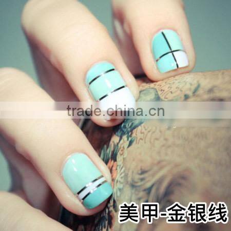 Wholesale 40 colors Colorful Nail Striping Tape Designs