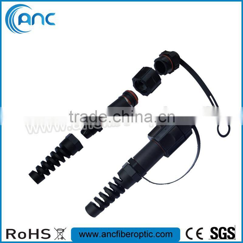 LC Fiber Optic Connector with 45 degree 90 degree Boot