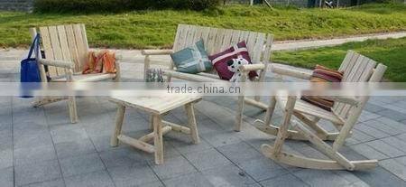 LEAFFY-Patio Furniture - Solid Wood Rocking Chair - YXC6475175