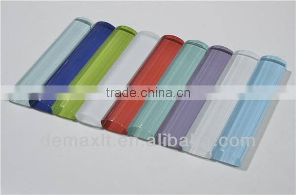 Swimming pool edge decoration glass border design