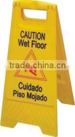 Yellow Plastic No Parking Warning Sign Board