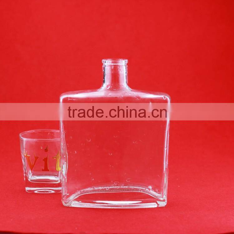 New design 1 liter liquor bottle glass carboy wholesale glass liquor bottles