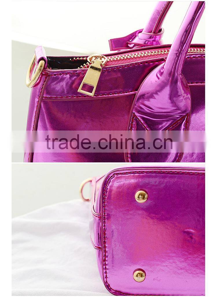 purple and silver shell bag Fashion sweet solid woman bag elegant totes shoulder bags for women lady dating messenger bags