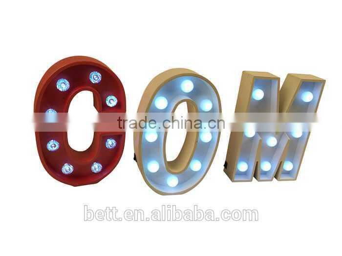 direct manufacture of illuminated turbo marquee letter light