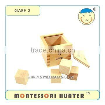 GABE 3 First Block Series, Preschool Educational Froebel Toys