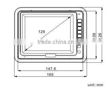 Car reversing camera system with 5 Inch color digital tft lcd monitor