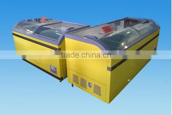 island display freezer/cooler/showcase,double island display freezer
