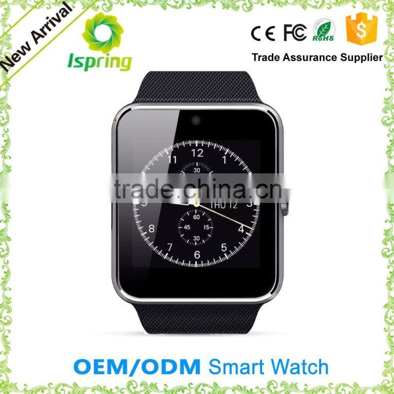 Wholesale ce rohs stock cheapest 1.54'' IPS touch screen mp3 mp4 bluetooth sim card GT08 mobile watch phone hand watch