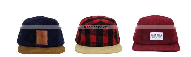 cotton fitted embroidered snapback 5 panel baseball hat