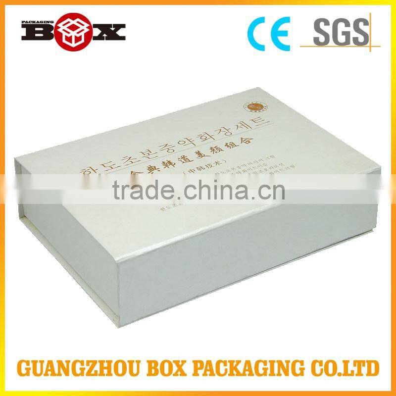 Collapsing paper box packaging