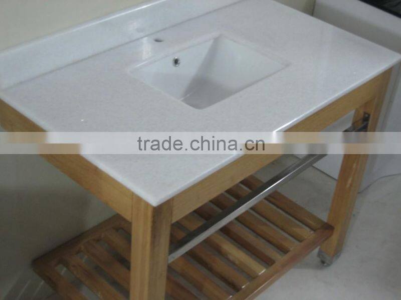 customized maple solid wood hotel bathroom vanity