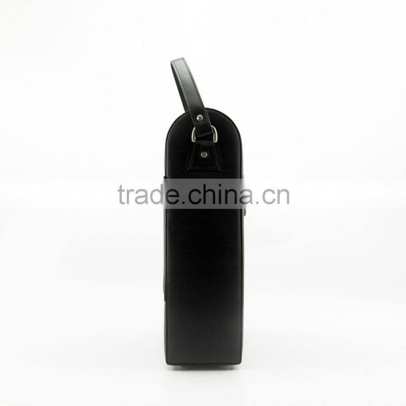 Wholesale Portable Leather Wine Carrier for One Bottle