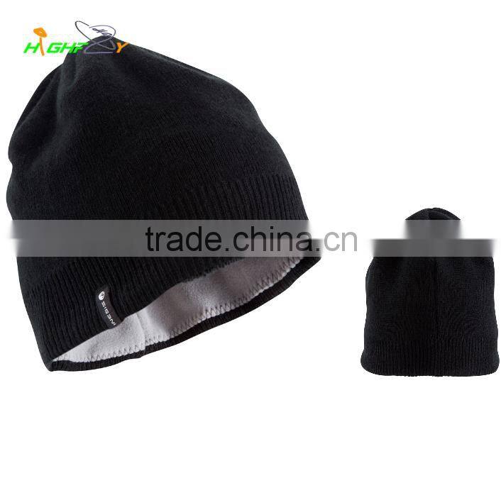 wholesale/high quality Custom acrylic plain Beanie Hat /knited cap