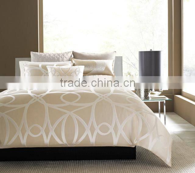 2015 Factory Sale luxury machine quilted brocade silk hotel bedspreads,bedding set Made In China