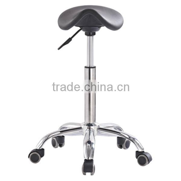 New Black Leather Children Mini Saddle Chairs for School Use, Leatherette Black Kids Saddle Stool, Sadle Stool for Young Kids