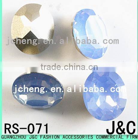 10*14mm turquoise color oval shape sew on resin stones