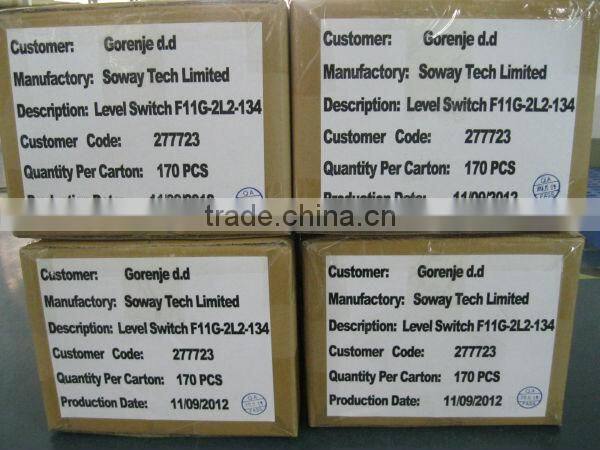 Acid level float sensor