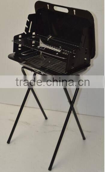 Suitcase charcoal barbecue grill
