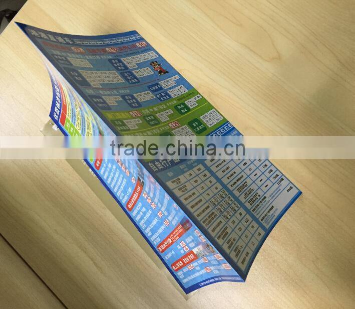glossy lamination coated paper leaflet printing