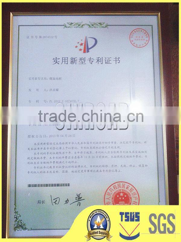 ground screw anchor ground screw pile/ground solar mounting system