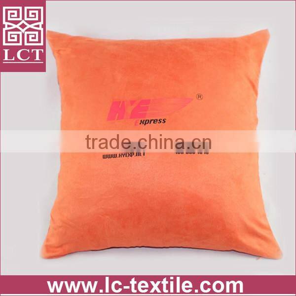 wholesale made of high quality suede nap fabric handmade square cushion with invisible zipper design(LCTP0088)