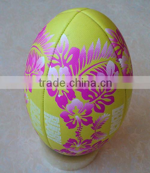 high quality machine stitch official PU rugby ball,custom rugby ball