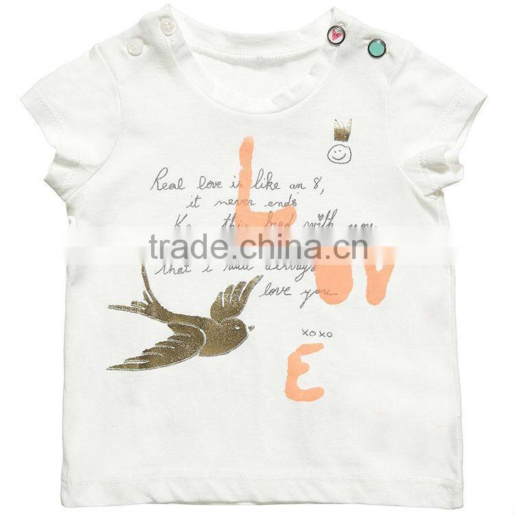 wholesale baby clothing china, baby white t shirt