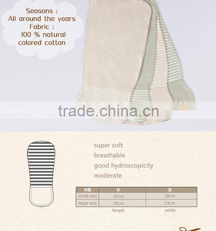 GOTS organic 100% cotton baby bibs, baby sweatband , towels L.Brown