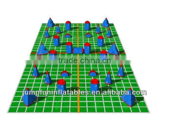 2014 Hot air sealed inflatable paintball arena/outdoor bunker field in air-tight