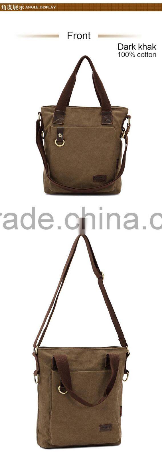 Concise Tablet Messenger Bag For Men Vertical Messenger Bags For Men Crossbody Bag White Cotton Canvas Messenger Bag