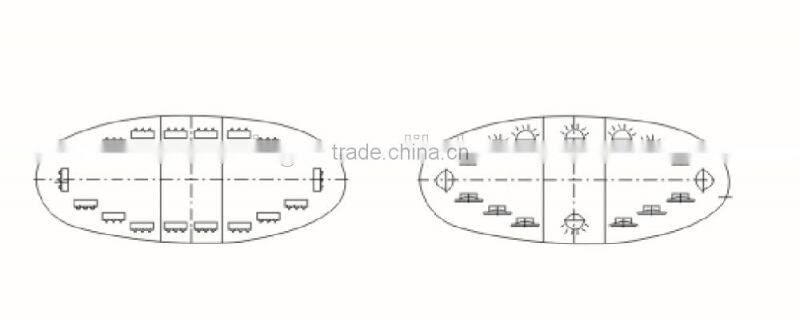 ambulance led amber oval warning strobe lightbar