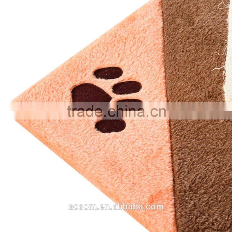 Pawhut Cat Tree Scratching Post-Beige/Light Brown